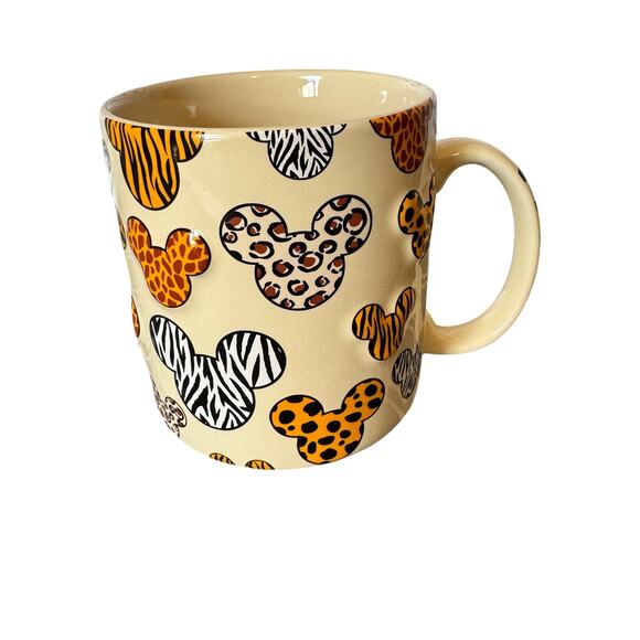 Disney Parks Mug Mickey Mouse Animal Kingdom Print Coffee Cup Tea Kitchen - Picture 1 of 8